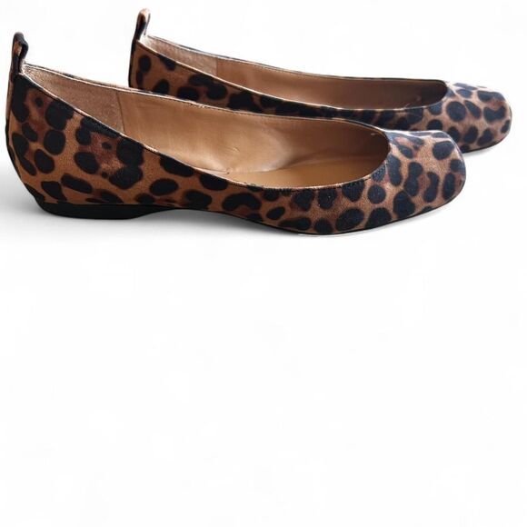 Jessica Simpson Mandalaye Leopard Square Toe Ballet Flats Size 7.5 - Picture 3 of 4